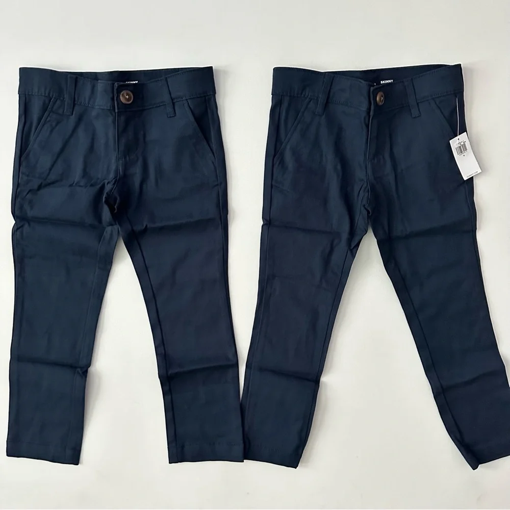 Old Navy Toddler Girl Bundle of 2 Skinny Uniform Pants Size 5